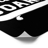 Volledig skateboard grappige novelty poster (Hoek)
