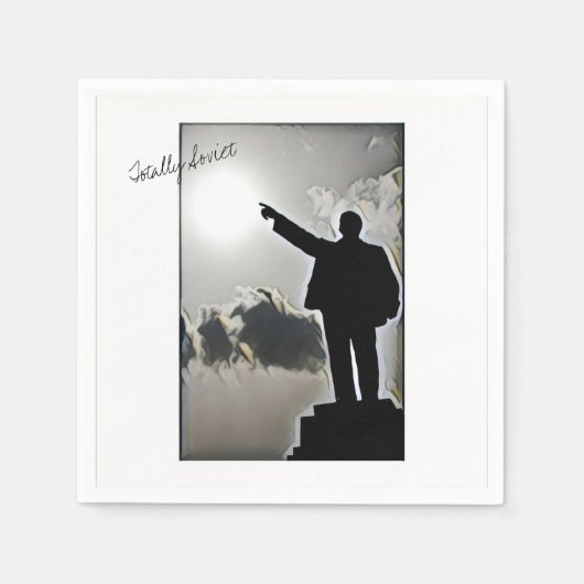 Volledig Sovjet Lenin Gestileerd Beeld Papieren Se Servetten (Voorkant)