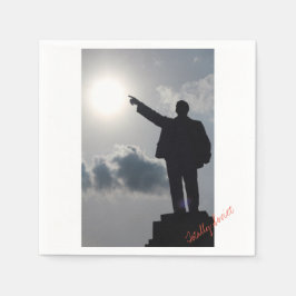 Volledig Sovjet Pointing Lenin Papier Servet