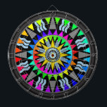 Volledig spectrum Abstract kunstdartboard met meer Dartbord<br><div class="desc">Een prachtig uniek multitarget dartboard voor traditionele games,  nieuwe games uit uw eigen ervaring of als een gewaagd opzichtig kunstwerk. Biedt een verbluffende weergave van kleur en levendige beelden. Volledig aanpasbaar indien gewenst om namen,  afbeeldingen en meer toe te voegen. Geniet!</div>
