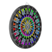 Volledig spectrum Abstract kunstdartboard met meer Dartbord (Voorkant Links)