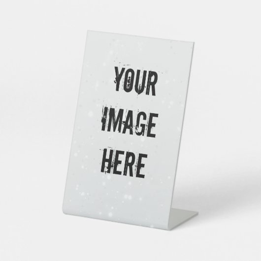 Volledig  Tabeltop Reclamebord Met Voetstuk (Voorkant)