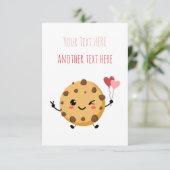 Volledig  Tall Vertical Cookie Teacher Th Bedankkaart (Staand voorkant)