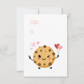 Volledig  Tall Vertical Cookie Teacher Th Bedankkaart (Achterkant)