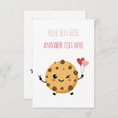 Volledig  Tall Vertical Cookie Teacher Th Bedankkaart (Voorkant / Achterkant)