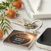 Volledig Toegewijd Eclipse Thema Trouwen Sleutelhanger (Voorkant Rechts)