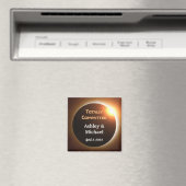 Volledig toegewijde eclips thema bruiloft magneet (Insitu (Vaatwasser))