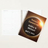Volledig toegewijde eclips thema bruiloft planner (Display)