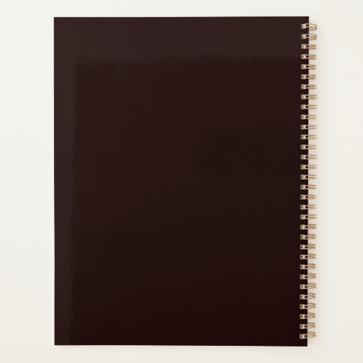 Volledig toegewijde eclips thema bruiloft planner (Achterkant)