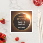 Volledig toegewijde eclips thema bruiloft servet (Insitu)