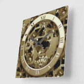 Volledig transparante klokzijde klaren vierkante klok (Hoek)