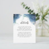 Volledig trouwdetails Celestial Informatiekaartje (Staand voorkant)