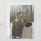 Volledig twee foto's minimalistisch alles feestdagenkaart (Achterkant)