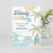 Volledig Tweevoudig Retro Surf strand 2e verjaarda Kaart (Staand voorkant)