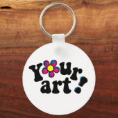 Volledig U paste Persoonlijke het Treferen Bling a Sleutelhanger (Voorkant)