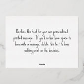 Volledig uitlopende vakantiefoto kaart goud folie (Achterkant)