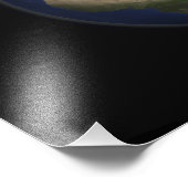 Volledig uitzicht van de Aarde in Afrika, Europa e Foto Afdruk (Hoek)