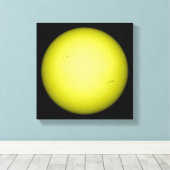 Volledig uitzicht van de zon canvas afdruk (Insitu (Houten vloer))