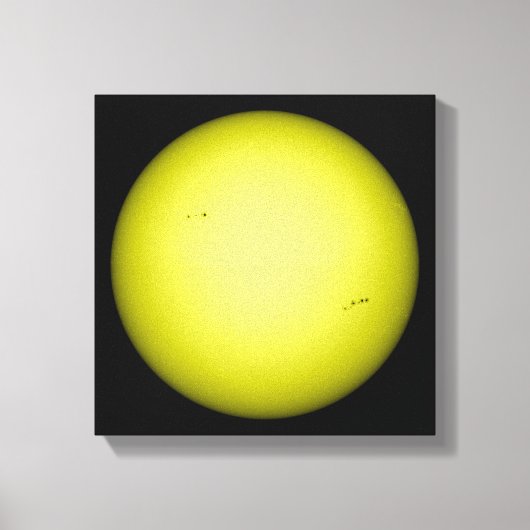 Volledig uitzicht van de zon canvas afdruk (Voorkant)