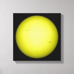 Volledig uitzicht van de zon canvas afdruk