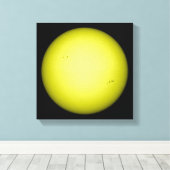 Volledig uitzicht van de zon canvas afdruk (Insitu (Houten vloer))