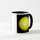 Volledig uitzicht van de zon mok (Voorkant rechts)