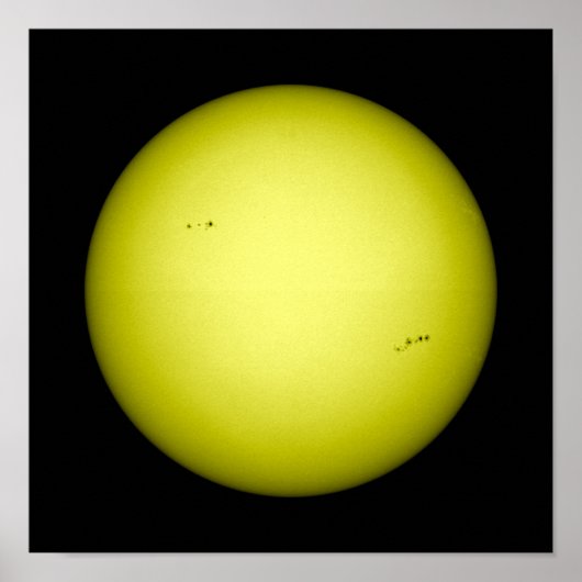 Volledig uitzicht van de zon poster (Voorkant)