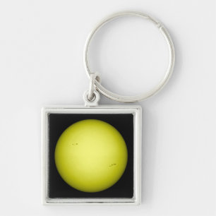 Volledig uitzicht van de zon sleutelhanger