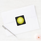 Volledig uitzicht van de zon vierkante sticker (Envelop)