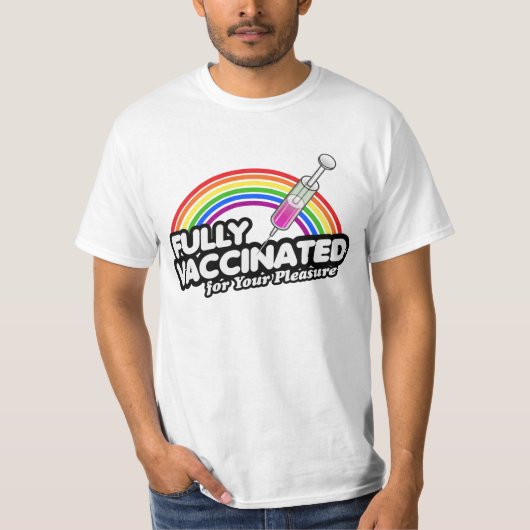 VOLLEDIG VACCINEERD VOOR UW GEZICHT T-SHIRT (Voorkant)