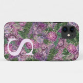 Volledig van Bloem die met Monogram wordt geperson Case-Mate iPhone Case (Achterkant (horizontaal))