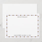 Volledig van de Joy Lavender Note Card Notitiekaartje (Voorkant / Achterkant)