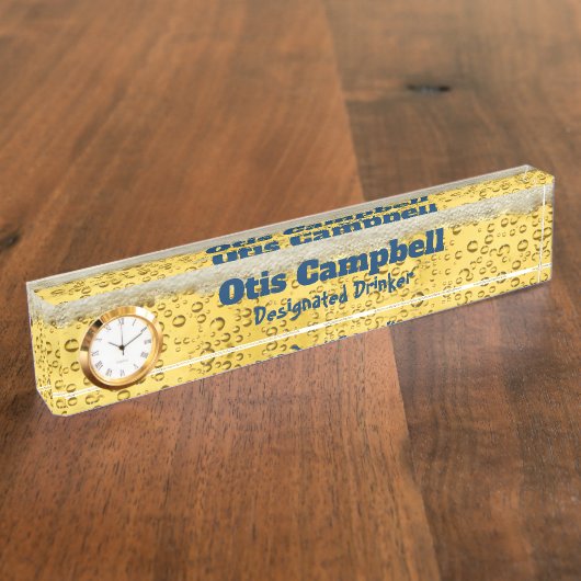 Volledig van een beerdepot naambordje (Zijkant)