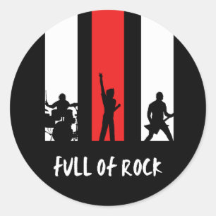 Volledig van Rock Classic Round Sticker