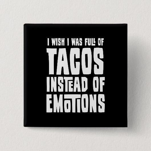 Volledig van Tacos Vierkante Button 5,1 Cm (Voorkant)