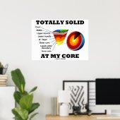 Volledig vast in mijn kern (lagen van de aarde) poster (Thuiskantoor)