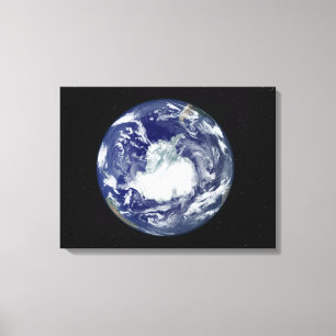 Volledig verlicht afbeelding van de volledige schi canvas afdruk