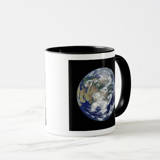 Volledig verlichte aarde in Azië Mok (Voorkant rechts)