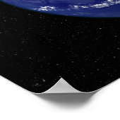 Volledig verlichte aarde in het centrum van Noord- Poster (Hoek)