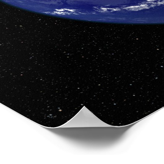 Volledig verlichte aarde in het centrum van Noord- Poster (Hoek)