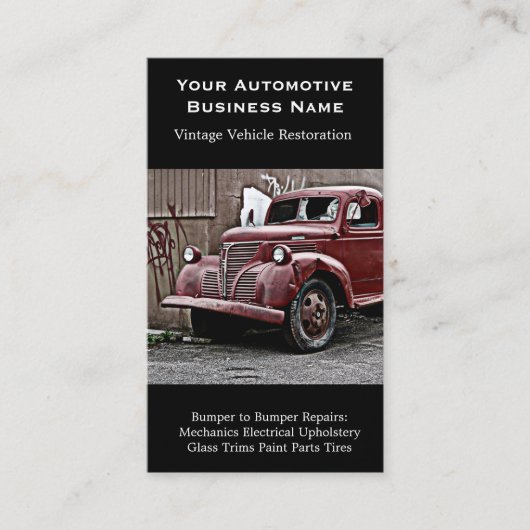 Volledig Verpletterde Vrachtwagen met Verpletterd Visitekaartje (Voorkant)