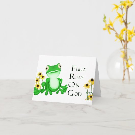 Volledig vertrouwen - Notecards Kaart (Gele Bloem)