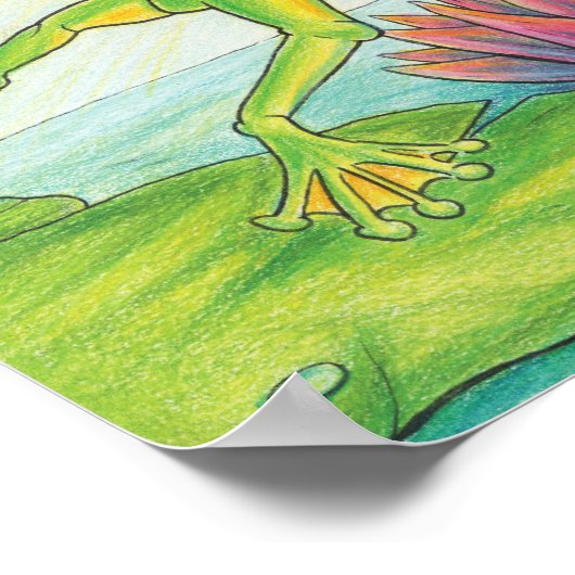 Volledig vertrouwen op het Poster van God FROG (Hoek)