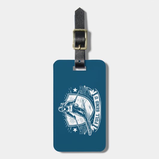 Volledig verzenden University Skiën Bagagelabel (Voorkant verticaal)