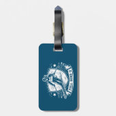 Volledig verzenden University Skiën Bagagelabel (Achterkant verticaal)