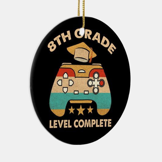 Volledig videogames op 8e niveau keramisch ornament (Rechts)