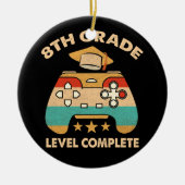 Volledig videogames op 8e niveau keramisch ornament (Voorkant)