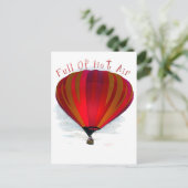 Volledig warme lucht - ballonproducten briefkaart (Staand voorkant)