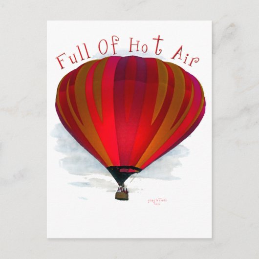 Volledig warme lucht - ballonproducten briefkaart (Voorkant)