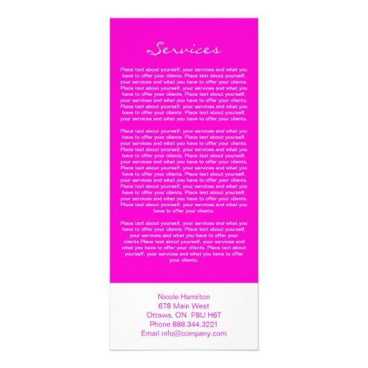 Volledig  Wedding Planner Rack Kaart (Achterkant)